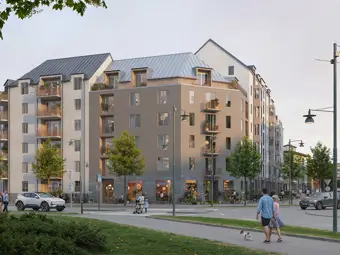 Bilden: Illustrationen av förslaget är gjord av Arkitema/Tmrw