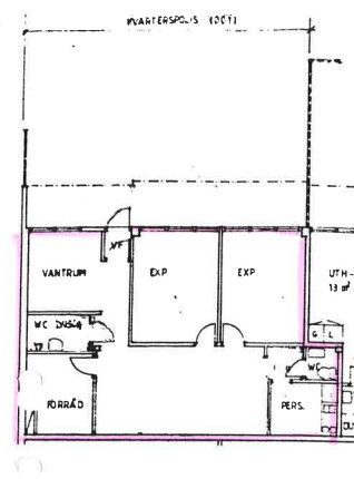 Planritning för lokalen