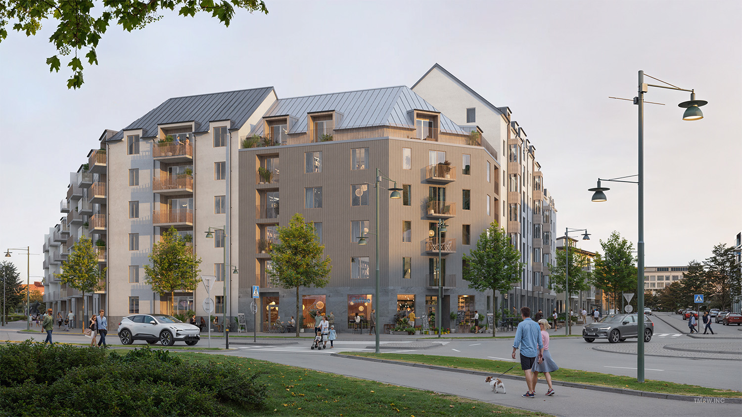 Bilden: Illustrationen av förslaget är gjord av Arkitema/Tmrw